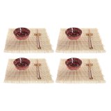 Sushi-st DKD Home Decor 14,5 x 14,5 x 31 cm Fuchsia Mandala Stentj Orientalsk (16 Dele) #1