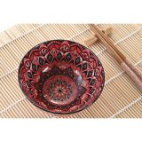 Sushi-st DKD Home Decor 14,5 x 14,5 x 31 cm Fuchsia Mandala Stentj Orientalsk (16 Dele) #4