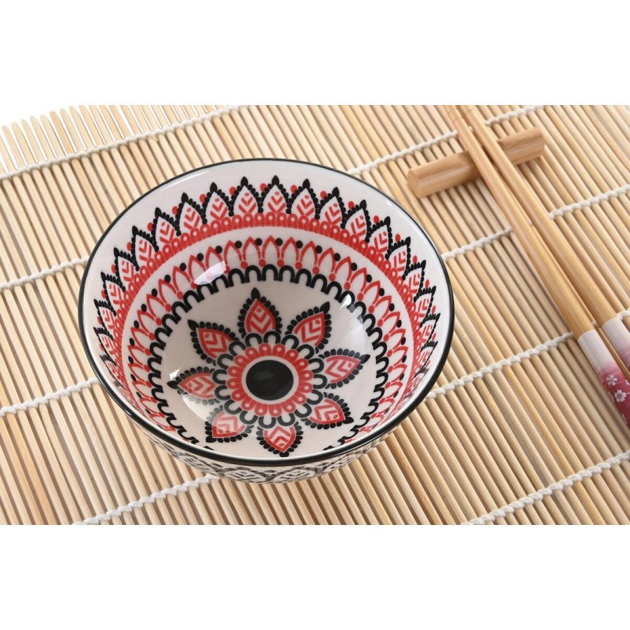 Sushi-st DKD Home Decor 14,5 x 14,5 x 31 cm Multifarvet Mandala Stentj Orientalsk (16 Dele) #10