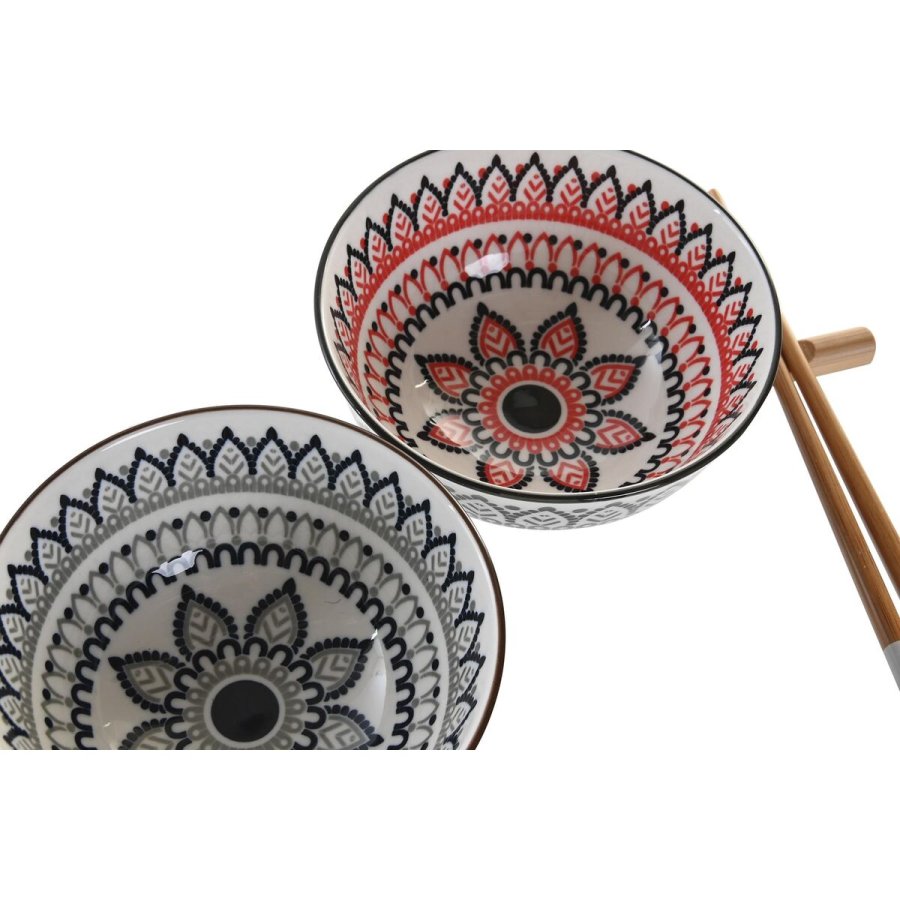 Sushi-st DKD Home Decor 30 x 21 x 7 cm Multifarvet Mandala Stentj Orientalsk (6 Dele) #4