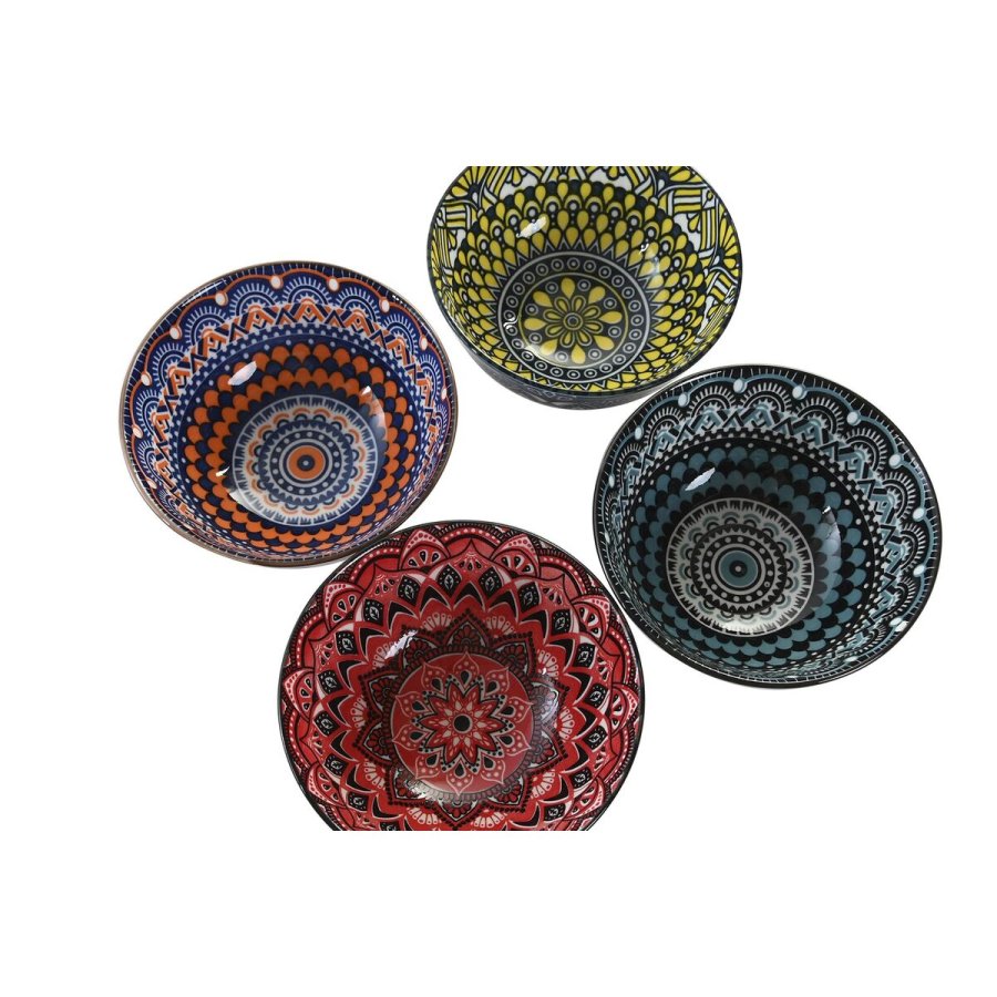 Sushi-st DKD Home Decor Multifarvet Bambus Stentj Mandala Orientalsk 34 x 34 x 6,5 cm (12 Dele) #4