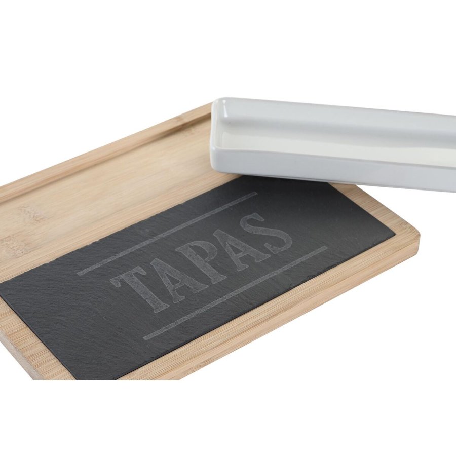 St til appetizere DKD Home Decor 24 x 7 x 2,5 cm Natur Sort Brt #7
