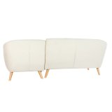 Chaise lonngue sofa DKD Home Decor Fldefarvet Gummitr 226 x 144 x 84 cm #3