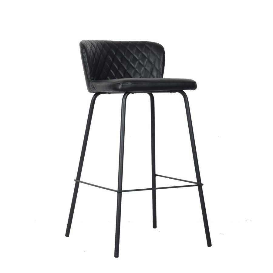 Taburet DKD Home Decor 40 x 42,5 x 81,5 cm Sort Bl Metal Marinebl #1