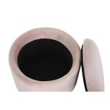 Fodsttte DKD Home Decor Sort Pink Metal Fljl 42 x 42 x 42 cm #2