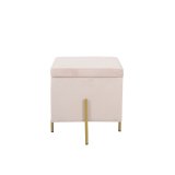 Fodsttte DKD Home Decor Pink Metal Polyester (45 x 45 x 45 cm) #1