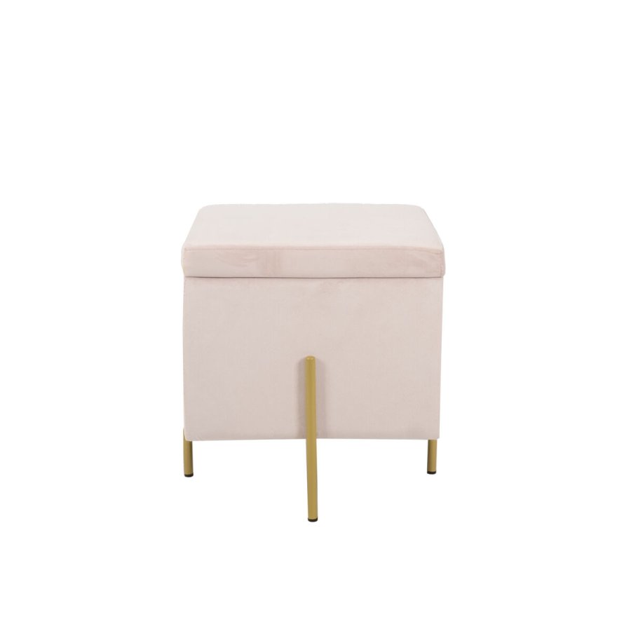 Fodsttte DKD Home Decor Pink Metal Polyester (45 x 45 x 45 cm) #1