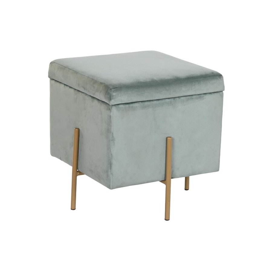 Fodsttte DKD Home Decor Metal Turkisbl Polyester (45 x 45 x 45 cm) #1