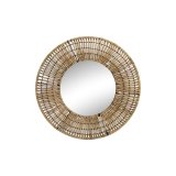 Vgspejl DKD Home Decor Brun Natur Urban 60 x 6 x 60 cm #1