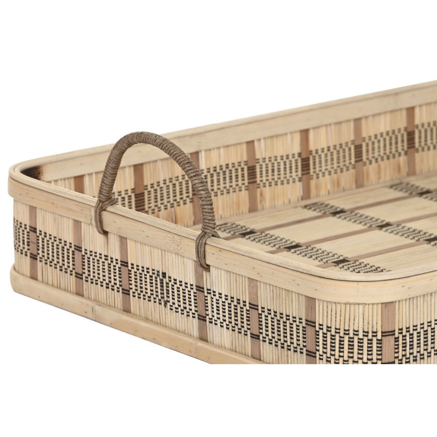 Bakkest DKD Home Decor Lys brun Bambus 54 x 43 x 9 cm (3 enheder) (2 enheder) #7