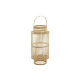 Lyseholder DKD Home Decor Krystal Bambus (26 x 26 x 69 cm) #1