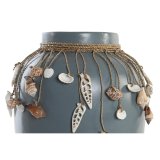 Vase DKD Home Decor Bl Hvid Bambus Muslinger 20 x 20 x 26 cm (2 enheder) #3