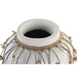 Vase DKD Home Decor Bl Hvid Bambus Muslinger 20 x 20 x 26 cm (2 enheder) #2