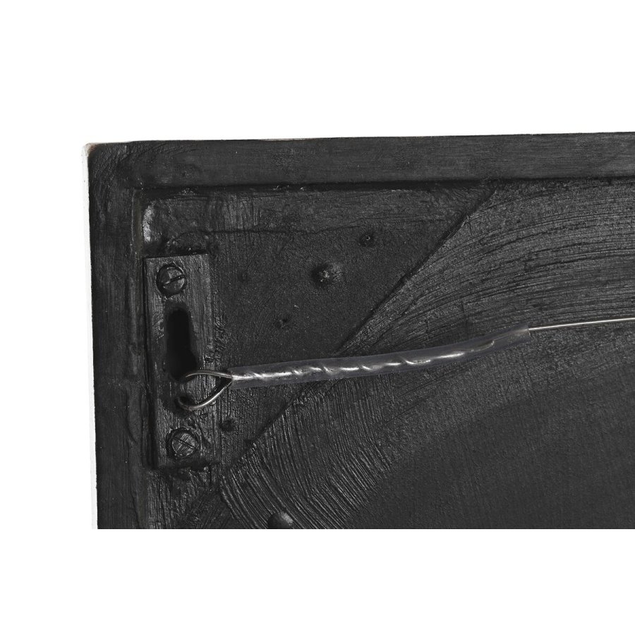 Vgdekoration DKD Home Decor Hvid Sort 60 x 6 x 60 cm (2 enheder) #3