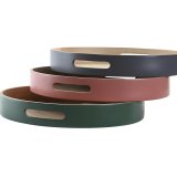 Bakke DKD Home Decor 38 x 38 x 5,5 cm (3 Dele) #4