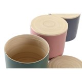 Blik DKD Home Decor Bambus 2,6 L 18 x 18 x 16 cm (3 enheder) #4