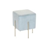 Fodsttte DKD Home Decor Gylden Metal Himmelbl (34 x 34 x 40 cm) #1