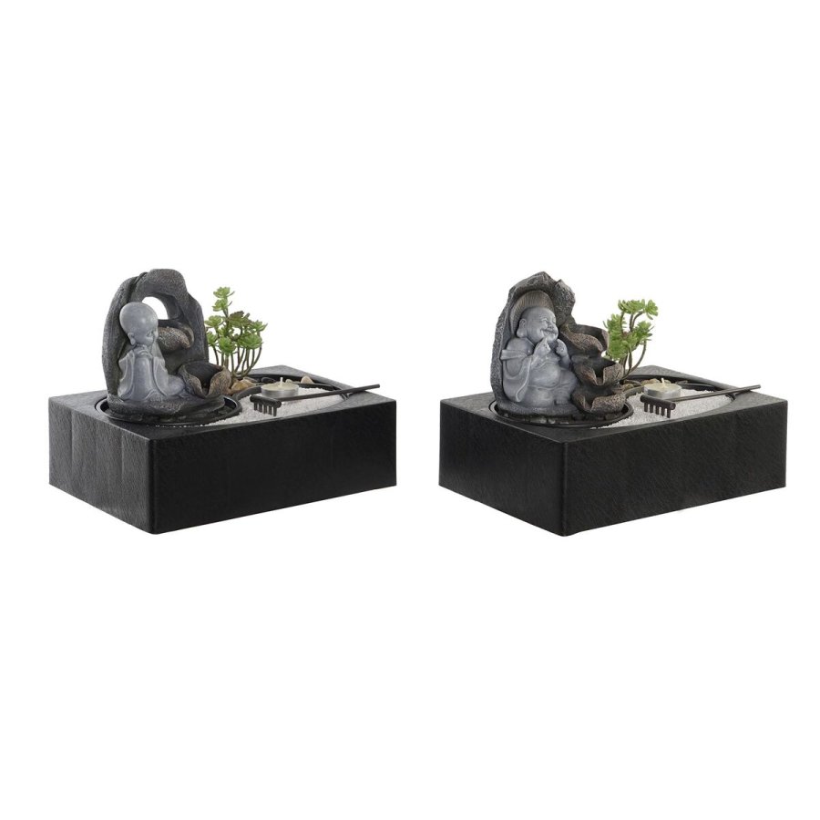 Fontana DKD Home Decor Buddha Harpiks Orientalsk 29 x 21 x 23 cm (2 enheder) #1