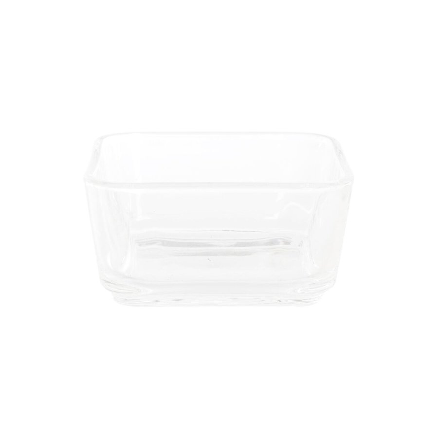 Snack bakke DKD Home Decor Natur Bambus Aluminium Krystal 280 ml 21 x 21 x 6 cm #4