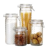 St med 4 Dser DKD Home Decor Krystal Gennemsigtig Rustfrit stl 10 x 10 x 33 cm #1