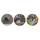 Vgur DKD Home Decor Multifarvet Katte Tr MDF (34 x 4 x 34 cm) (3 enheder) #1