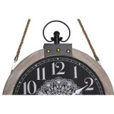 Namizna ura DKD Home Decor 40 x 6,5 x 46 cm Sort Hvid Jern Mandala Tr MDF (2 enheder) #9