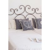 Pude DKD Home Decor Bl Hvid Frynse Middelhavet Marine 45 x 10 x 45 cm (2 enheder) #5