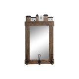 Vgspejl DKD Home Decor Brun ldet overflade 40 x 9 x 68 cm #1