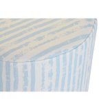 Fodsttte DKD Home Decor Bl Hvid Metal Striber Middelhavet 34 x 34 x 40 cm #3