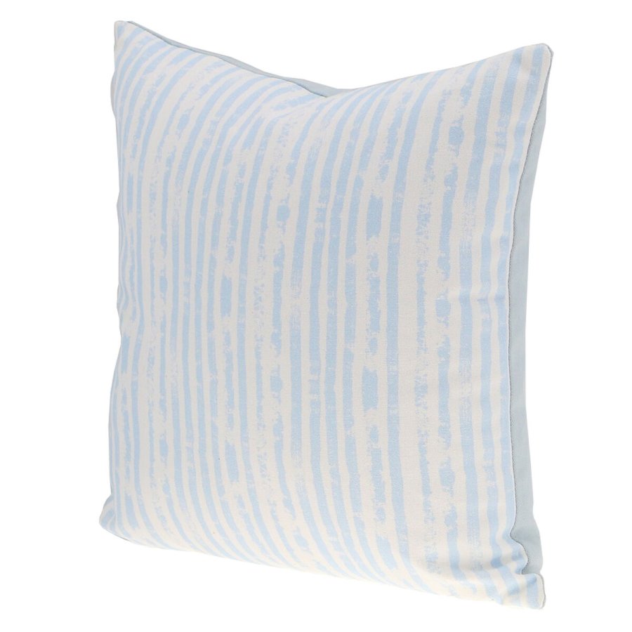 Pude DKD Home Decor Striber Bl Hvid 45 x 15 x 45 cm Middelhavet #4