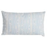 Pude DKD Home Decor 50 x 15 x 30 cm Striber Bl Hvid Middelhavet #1