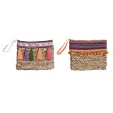 Hndtasker Hippie DKD Home Decor Multifarvet flet (26 x 4 x 20 cm) (2 enheder) #1