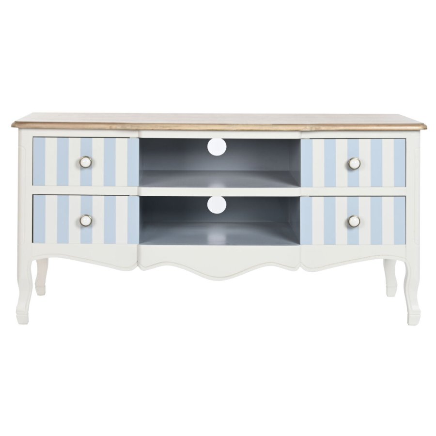 mbler DKD Home Decor Hvid Himmelbl (120 x 48 x 60 cm) #5