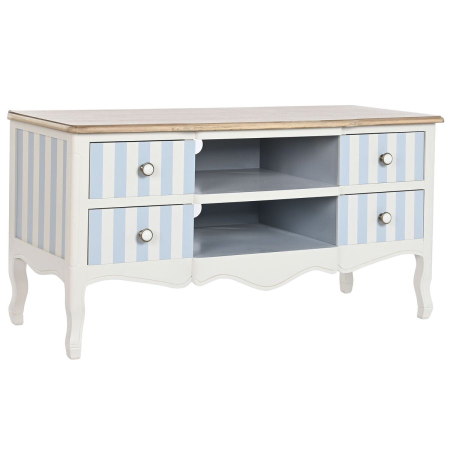 mbler DKD Home Decor Hvid Himmelbl (120 x 48 x 60 cm) #1