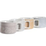 Dele kaffekopst DKD Home Decor Gul Bl Hvid Rd Metal Bambus Dolomite 260 ml #4