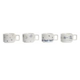 Dele kaffekopst DKD Home Decor Bl Hvid Metal Dolomite 260 ml #4