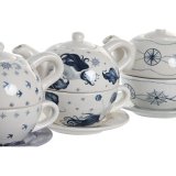 Teselskab-st DKD Home Decor Bl Hvid 750 ml Dolomite (3 enheder) #4