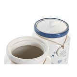 Blik DKD Home Decor Bl 15 x 15 x 21 cm Hvid Dolomite (2 enheder) #7