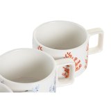 Dele kaffekopst DKD Home Decor Bl Fuchsia Metal Dolomite 260 ml #10