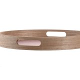 Snack bakke DKD Home Decor Scandi Pink Hvid 35 x 35 x 5 cm Tr MDF (3 enheder) #4