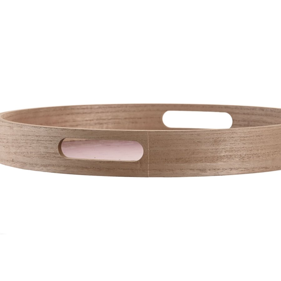 Snack bakke DKD Home Decor Scandi Pink Hvid 35 x 35 x 5 cm Tr MDF (3 enheder) #4