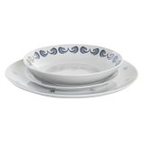 Madlavningsst DKD Home Decor Bl Hvid Porceln 18 Dele 27 x 27 x 3 cm #7