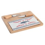 St til appetizere DKD Home Decor 24,5 x 20 x 1,2 cm Rd Bl Stentj Middelhavet Huse #1