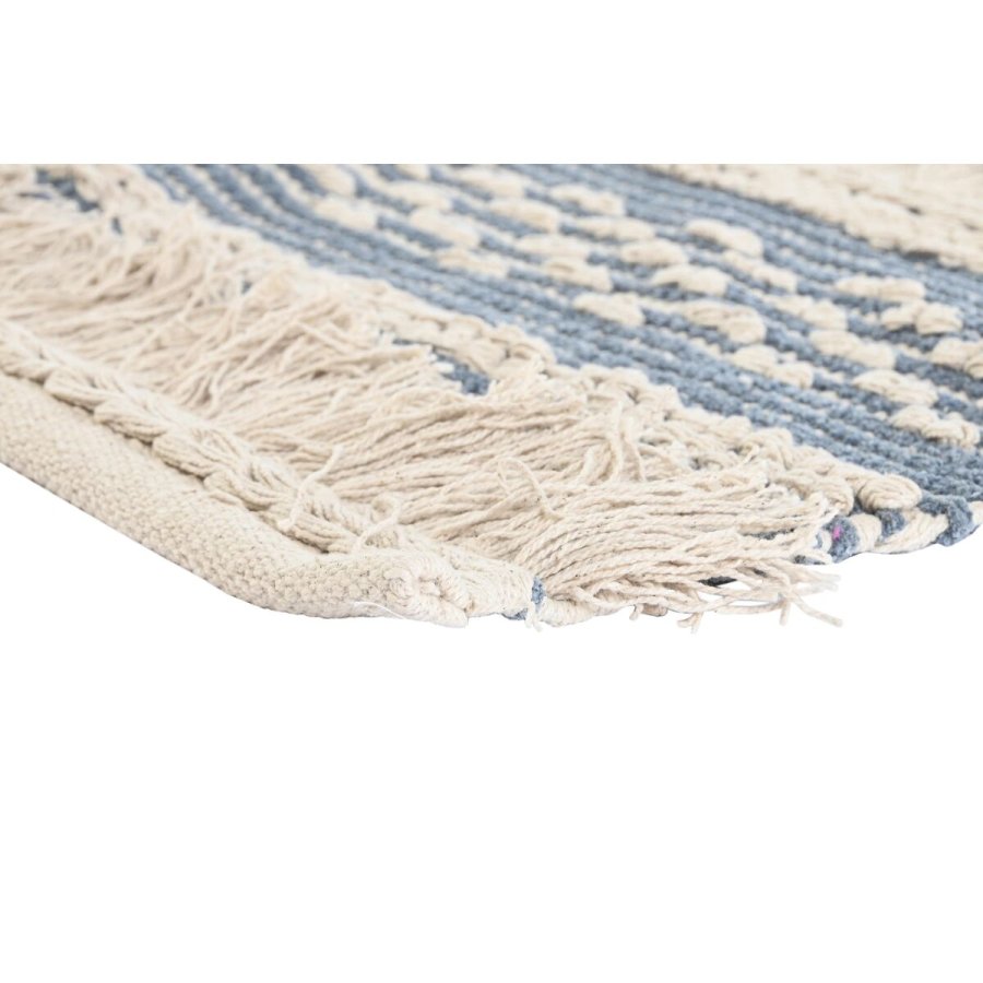 Tppe DKD Home Decor 180 x 120 x 2 cm Bl Bomuld Hvid Boho #5
