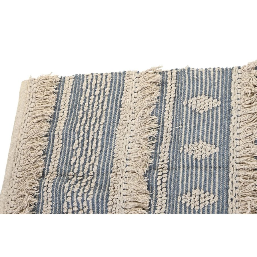 Tppe DKD Home Decor 230 x 160 x 2 cm Bl Bomuld Hvid Boho #5