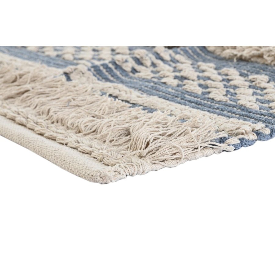 Tppe DKD Home Decor 230 x 160 x 2 cm Bl Bomuld Hvid Boho #9