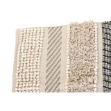 Tppe DKD Home Decor 180 x 120 x 1 cm Sort Beige Bomuld Boho #13