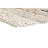 Tppe DKD Home Decor 180 x 120 x 1 cm Sort Beige Bomuld Boho #5