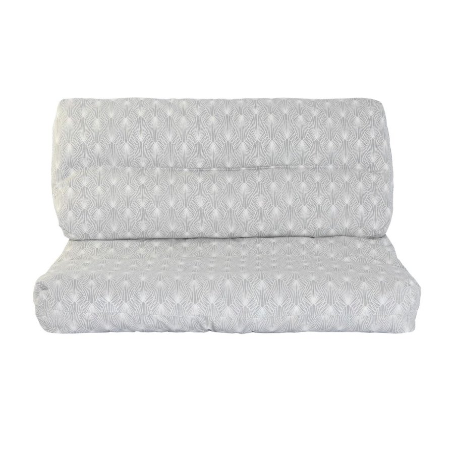 Pude DKD Home Decor Gulv Hvid Grn Lysegr Bambus Aluminium 120 x 80 x 16 cm #4