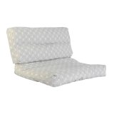 Pude DKD Home Decor Gulv Hvid Grn Lysegr Bambus Aluminium 120 x 80 x 16 cm #1